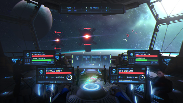 戦闘もふくめ、ゲームは「The Ark 13」のブリッジ視点を基本として進む。戦闘ではValley（一斉射撃）が重要となる