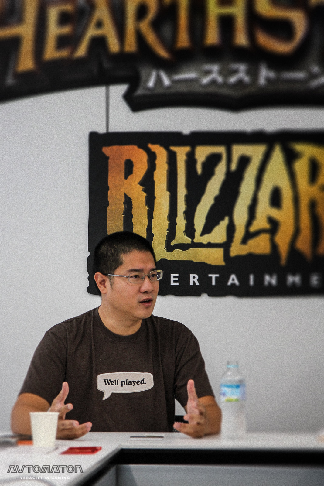 ハミルトン・チュー（Hamilton Chu）氏。日本語版が発表された『Hearthstone』だけでなく、『World of Warcraft』のマネジメントも手がけている。